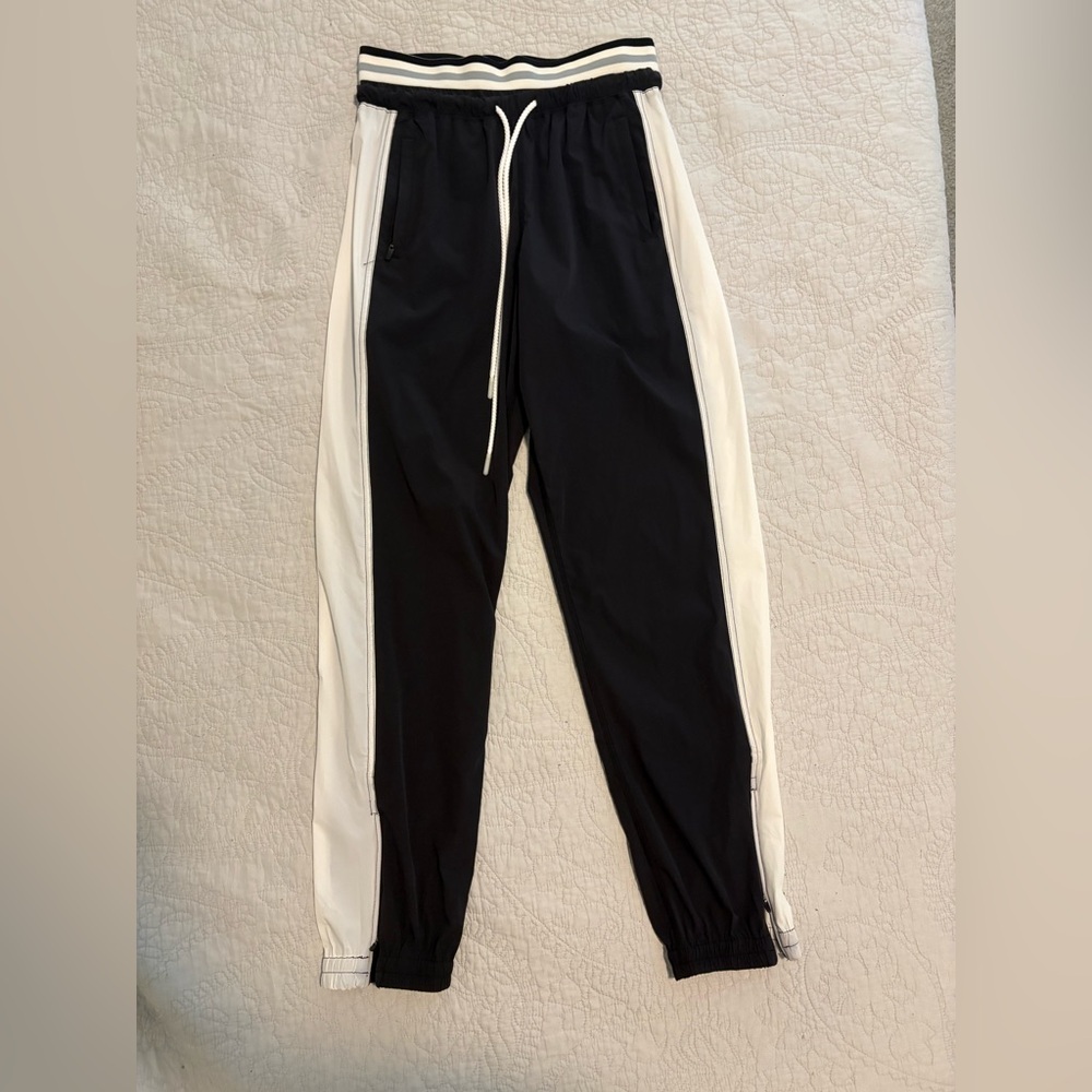 Free People Movement by Free People Black and White Track Pants